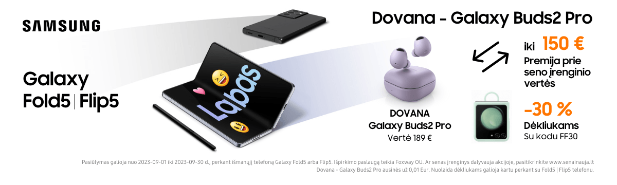 MP.lt Samsung Galaxy Fold5 Flip5 akcija