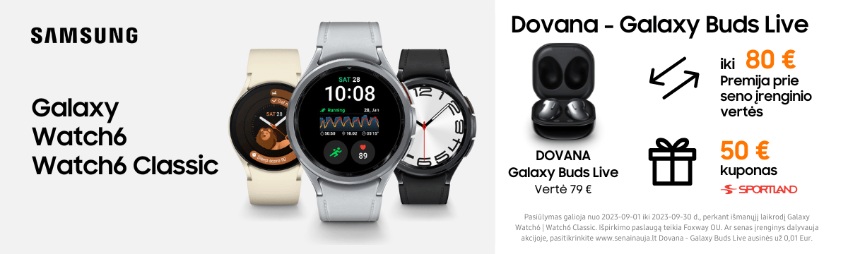 MP.lt Samsung Galaxy Watch6 akcija