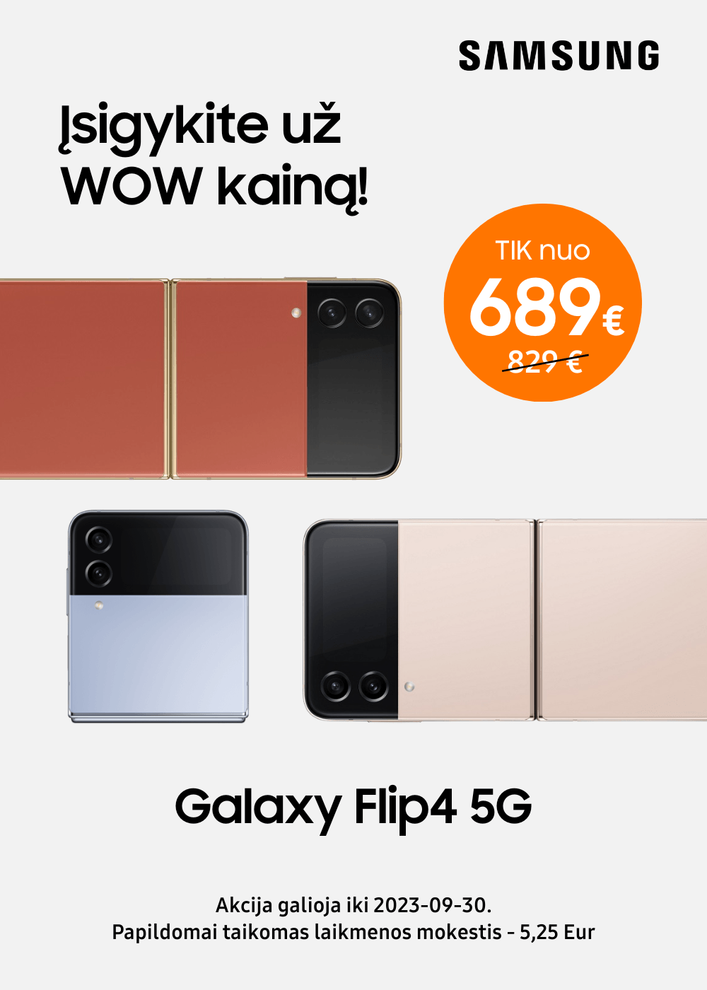 MP.lt Samsung Galaxy Flip4 akcija