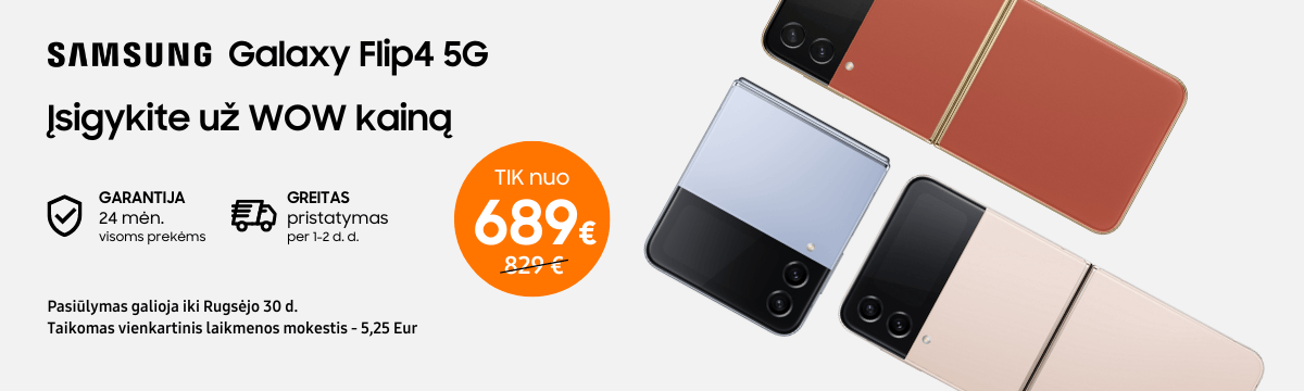 MP.lt Samsung Galaxy Flip4 akcija