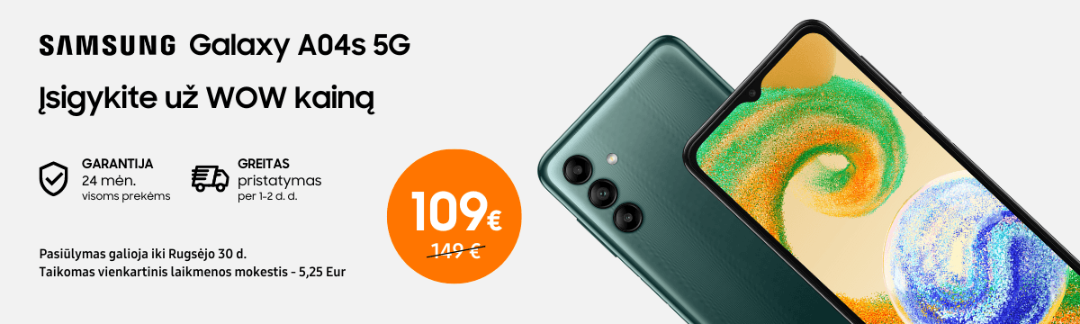 MP.lt Samsung Galaxy A04s akcija gera kaina