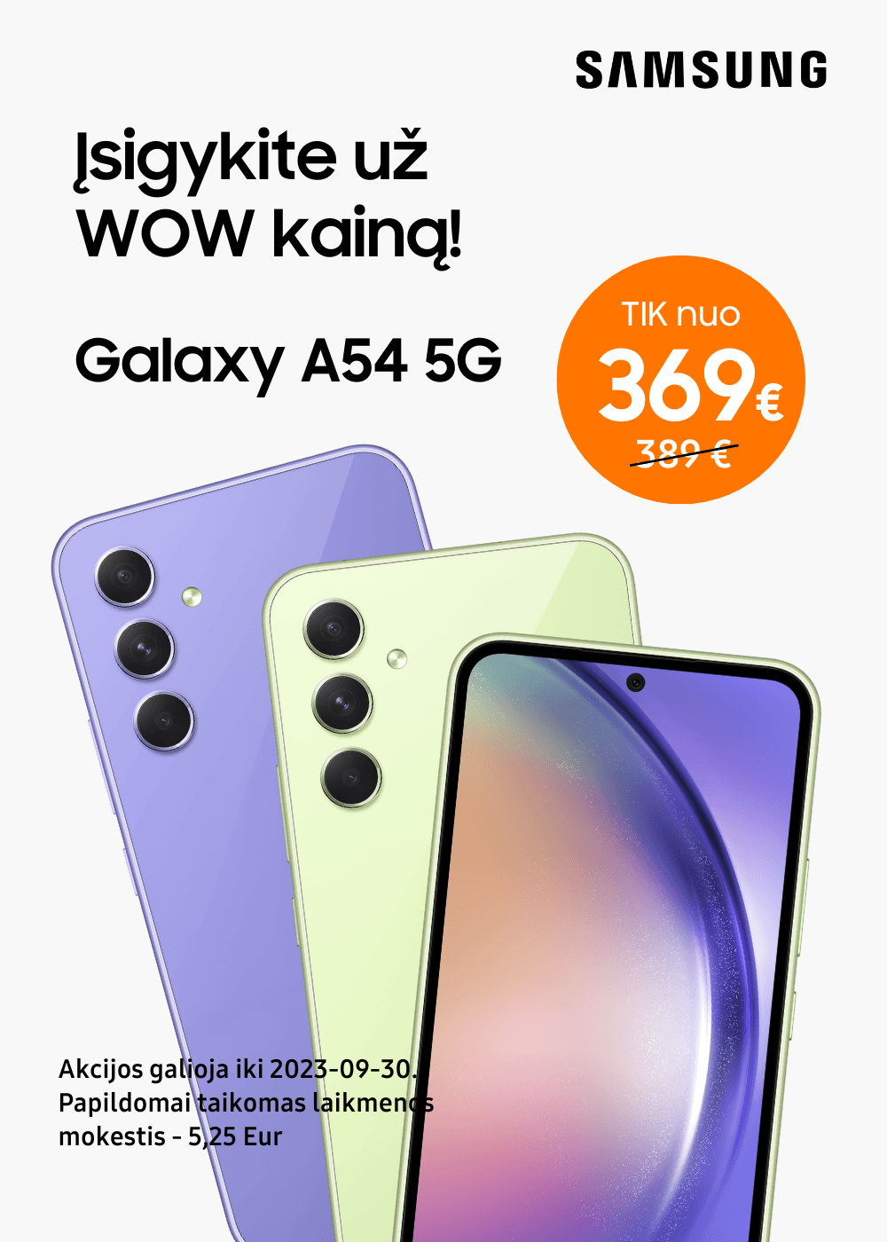 MP.lt Samsung Galaxy A54 akcija gera kaina