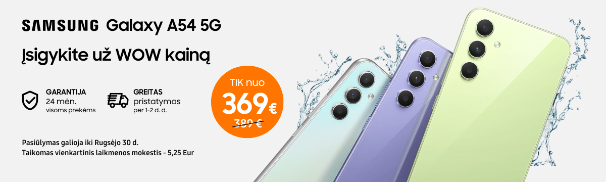 MP.lt Samsung Galaxy A54 akcija gera kaina