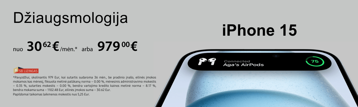 MP.lt iPhone 15 jau prekyboje