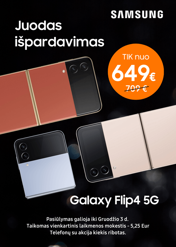 MP.lt Samsung Galaxy Flip4 akcija