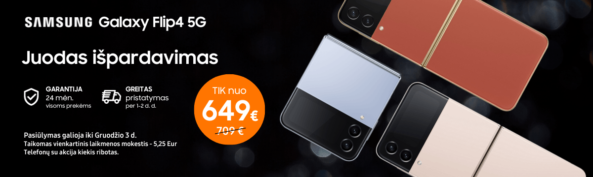 MP.lt Samsung Galaxy Flip4 akcija