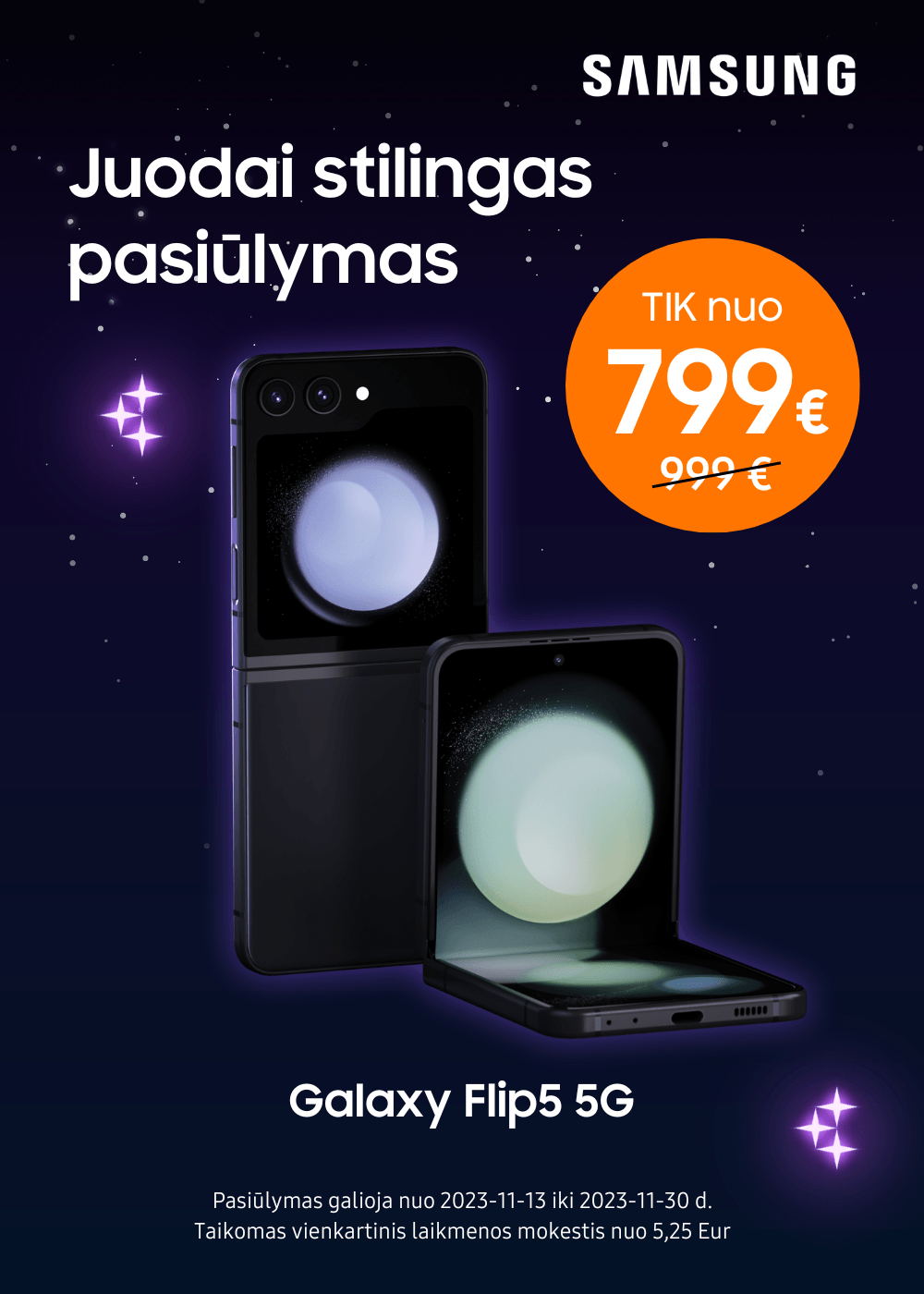 MP.lt Samsung Galaxy Flip5 akcija
