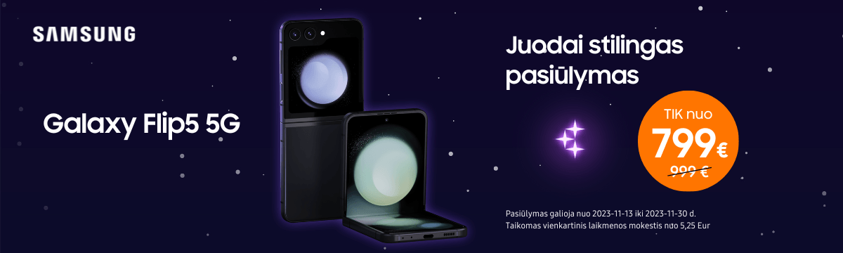 MP.lt Samsung Galaxy Flip5 akcija