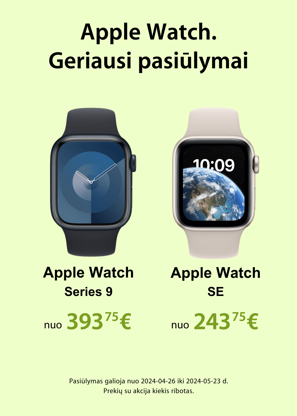 Apple Watch Series 9 akcija, Mobili prekyba