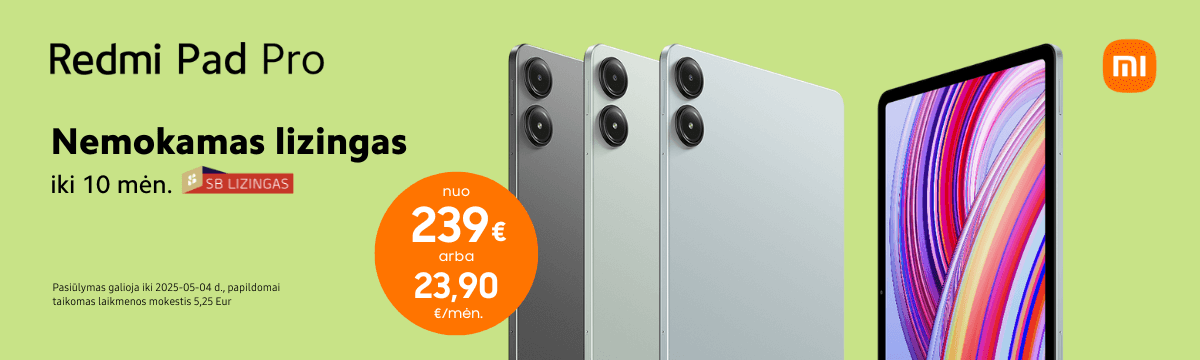 Xiaomi redmi Pad Pro lizingo akcija, Mobili prekyba