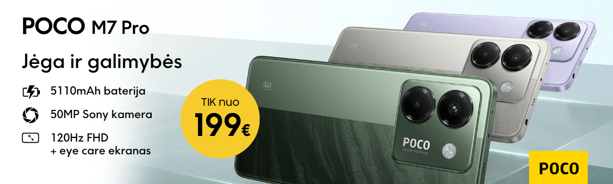 Poco M7 Pro naujiena, akcija, Mobili prekyba