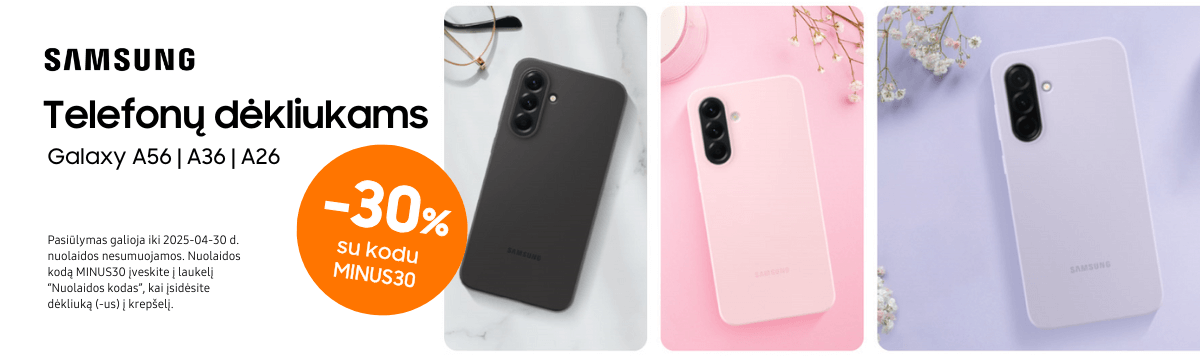 Samsung Galaxy A56, A36, A26 dėkliukai 30% nuolaida, Mobili prekyba