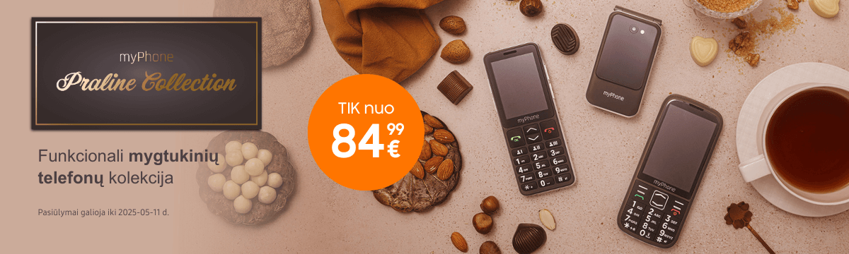 myPhone Praline Collection mygtukiniai telefonai, Mobili prekyba