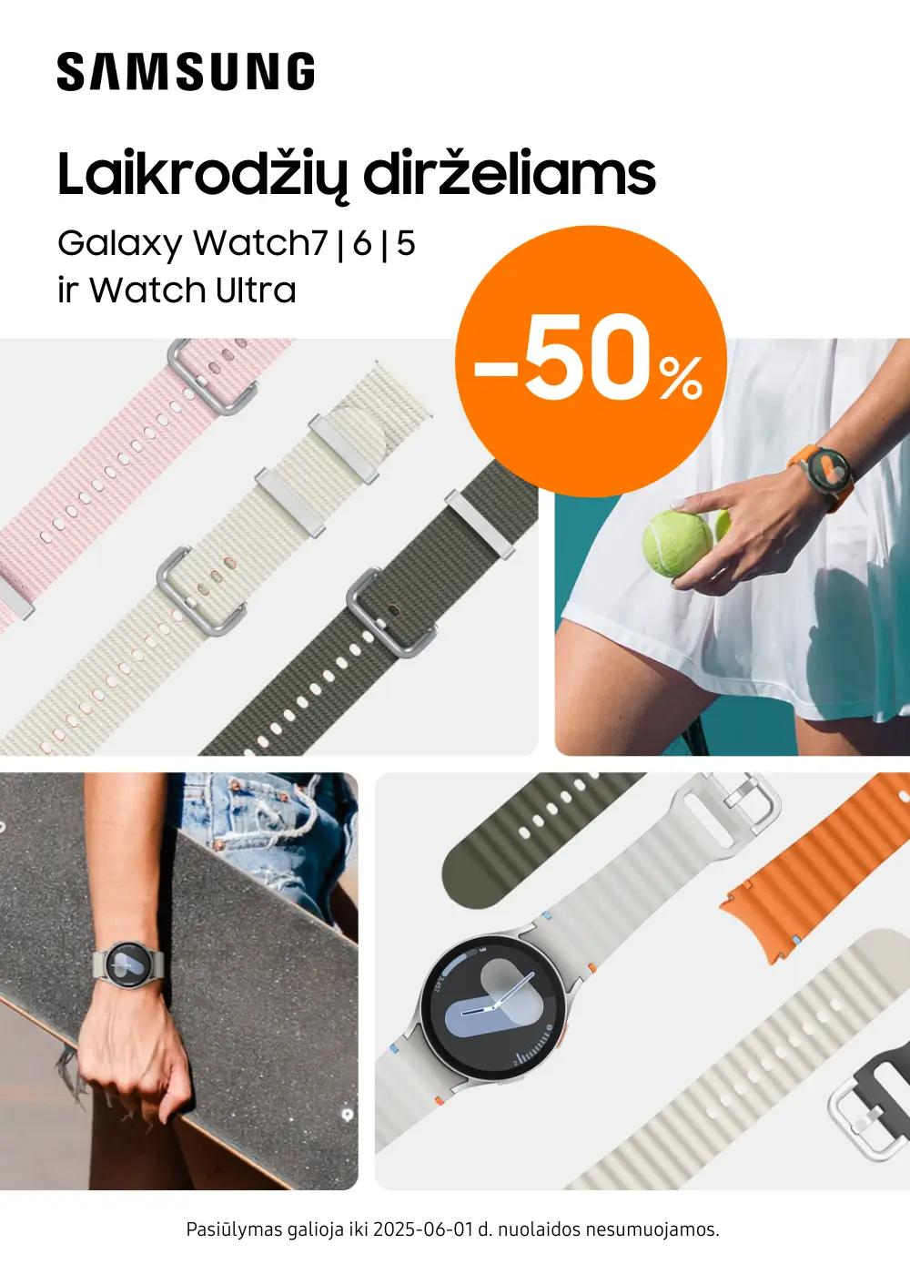 Samsung laikrodžių dirželiams 50% nuolaida, Mobili prekyba