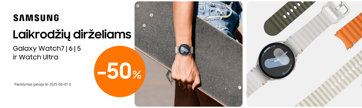 Samsung laikrodžių dirželiams 50% nuolaida, Mobili prekyba
