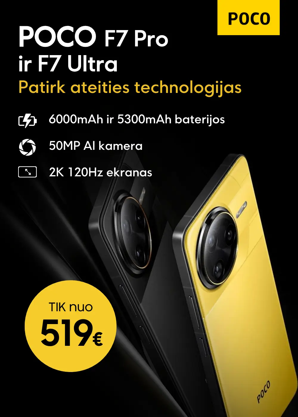 Poco F7 Pro ir F7 Ultra akcija, Mobili prekyba