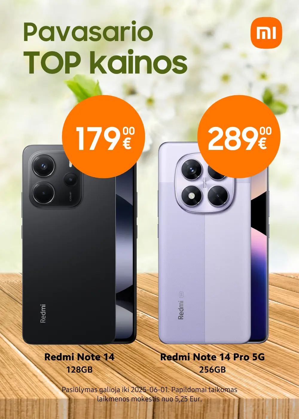 Xiaomi Redmi Note 14 serija, akcija, Mobili prekyba