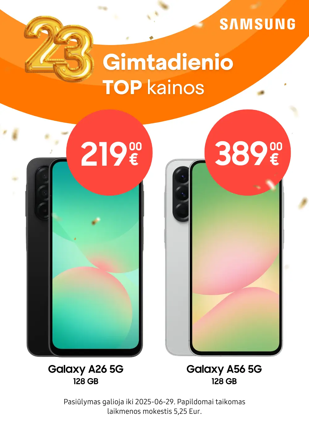 Samsung Galaxy A56 A36 A26 akcija, Mobili prekyba