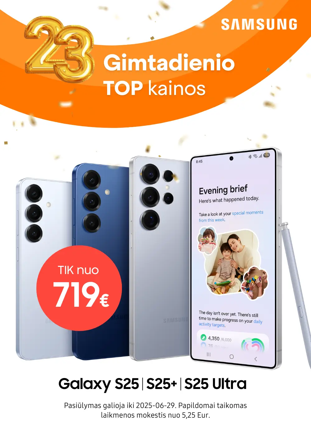 Samsung Galaxy S25 serija naujiena akcija, Mobili prekyba
