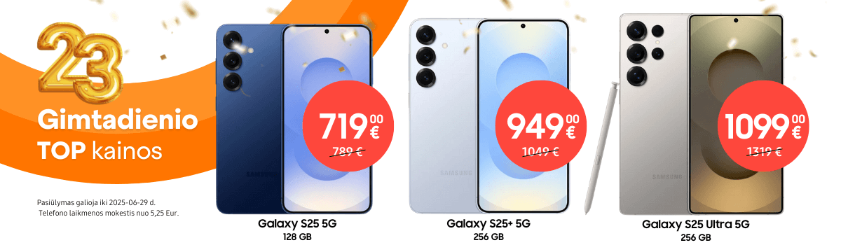Samsung Galaxy S25 serija naujiena akcija, Mobili prekyba