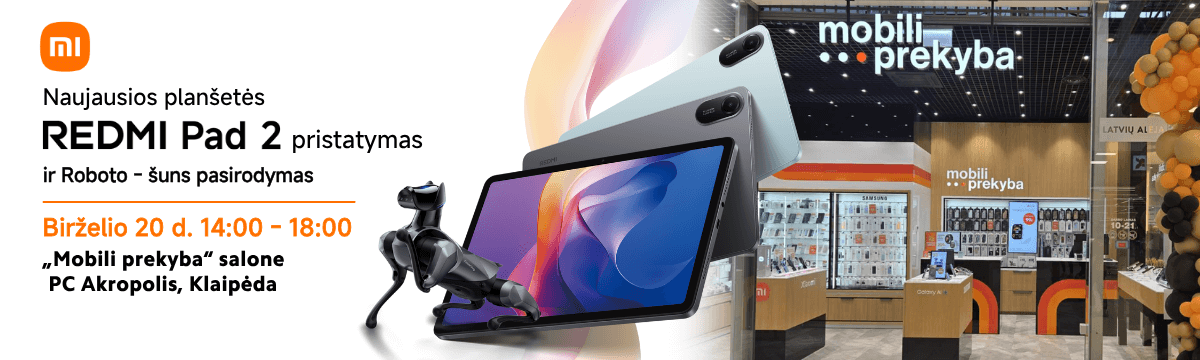 Xiaomi redmi Pad 2 planšetės pristatymo renginys Klaipėdos Akropolyje, Mobili prekyba