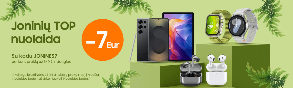 Joninių nuolaida su kodu JONINES7, Mobili prekyba