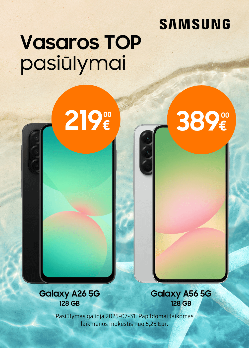 Samsung Galaxy A56 A36 A26 akcija, Mobili prekyba