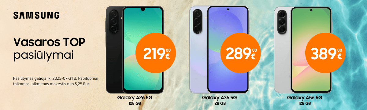 Samsung Galaxy A56 A36 A26 akcija, Mobili prekyba