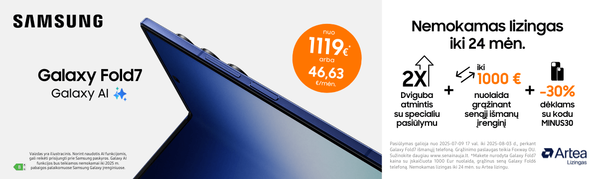 Samsung Galaxy Fold7 akcija naujiena, Mobili prekyba