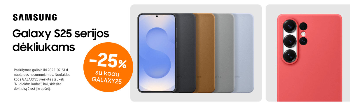 Samsung Galaxy S25 serijos d4klams -25%, Mobili prekyba