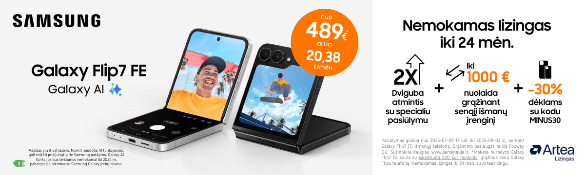 Samsung Galaxy Flip7 FE akcija, Mobili prekyba