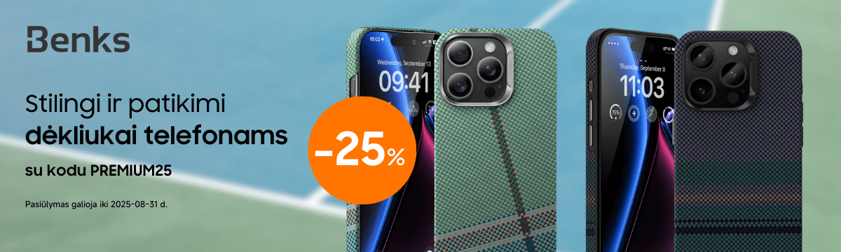 Benks dėklams 25proc nuolaida, Mobili prekyba
