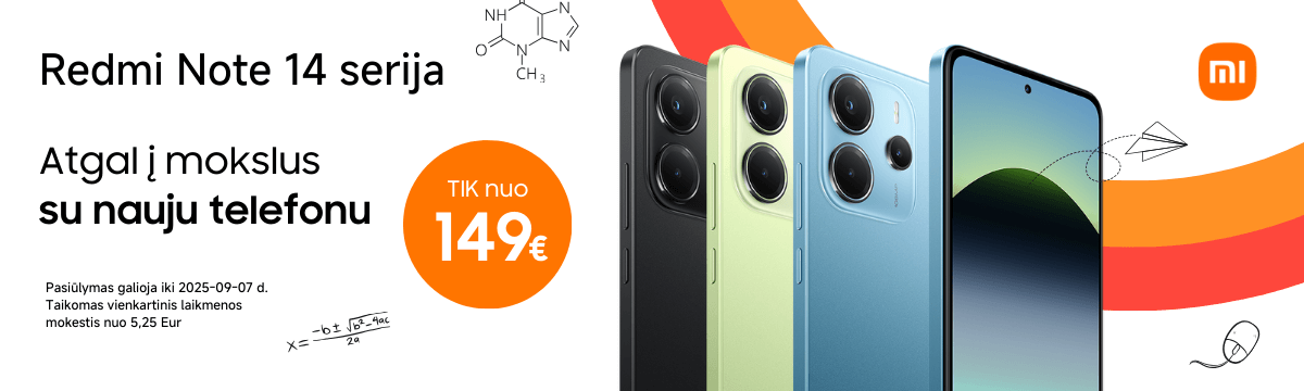 Xiaomi Redmi Note 14 serija, akcija, Mobili prekyba