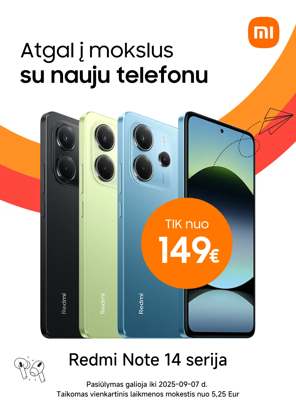 Xiaomi Redmi Note 14 serija, akcija, Mobili prekyba