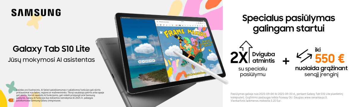 Samsung Galaxy Tab S10 Lite akcija, Mobili prekyba
