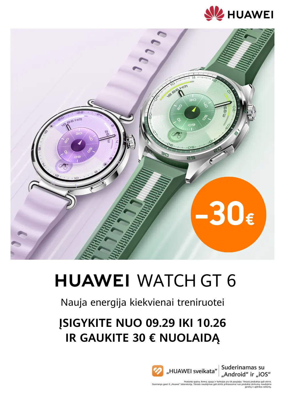 Huawei Watch GT 6 akcija, Mobili prekyba