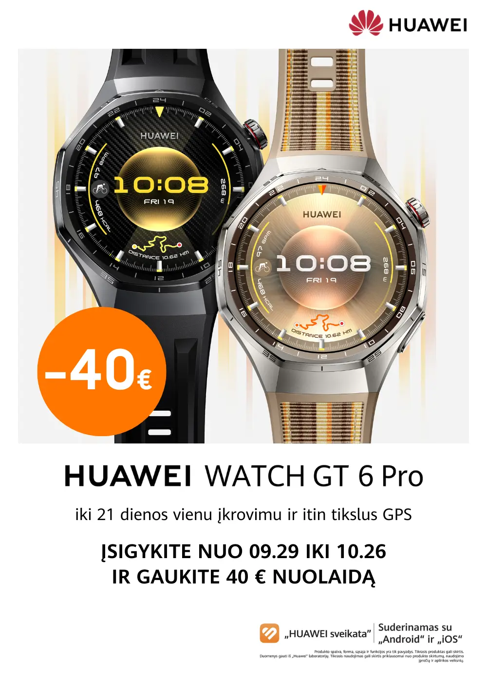 Huawei Watch GT 6 Pro akcija, Mobili prekyba