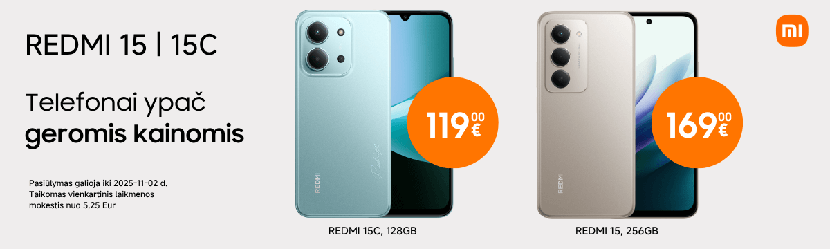 Redmi 15 ir Redmi 15C akcija, Mobili prekyba