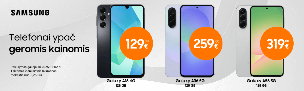 Samsung Galaxy A16 A36 A56 akcija, Mobili prekyba