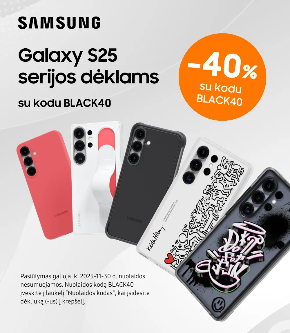 Samsung Galaxy S25 serijos dėklams 40% nuolaida, Mobili prekyba