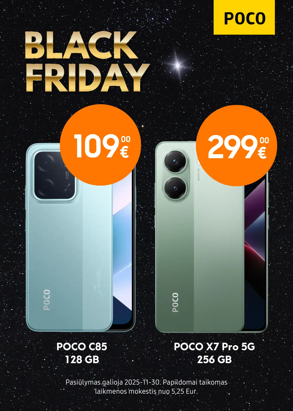 Poco C85, X7 Pro, F7 serija akcija, Mobili prekyba