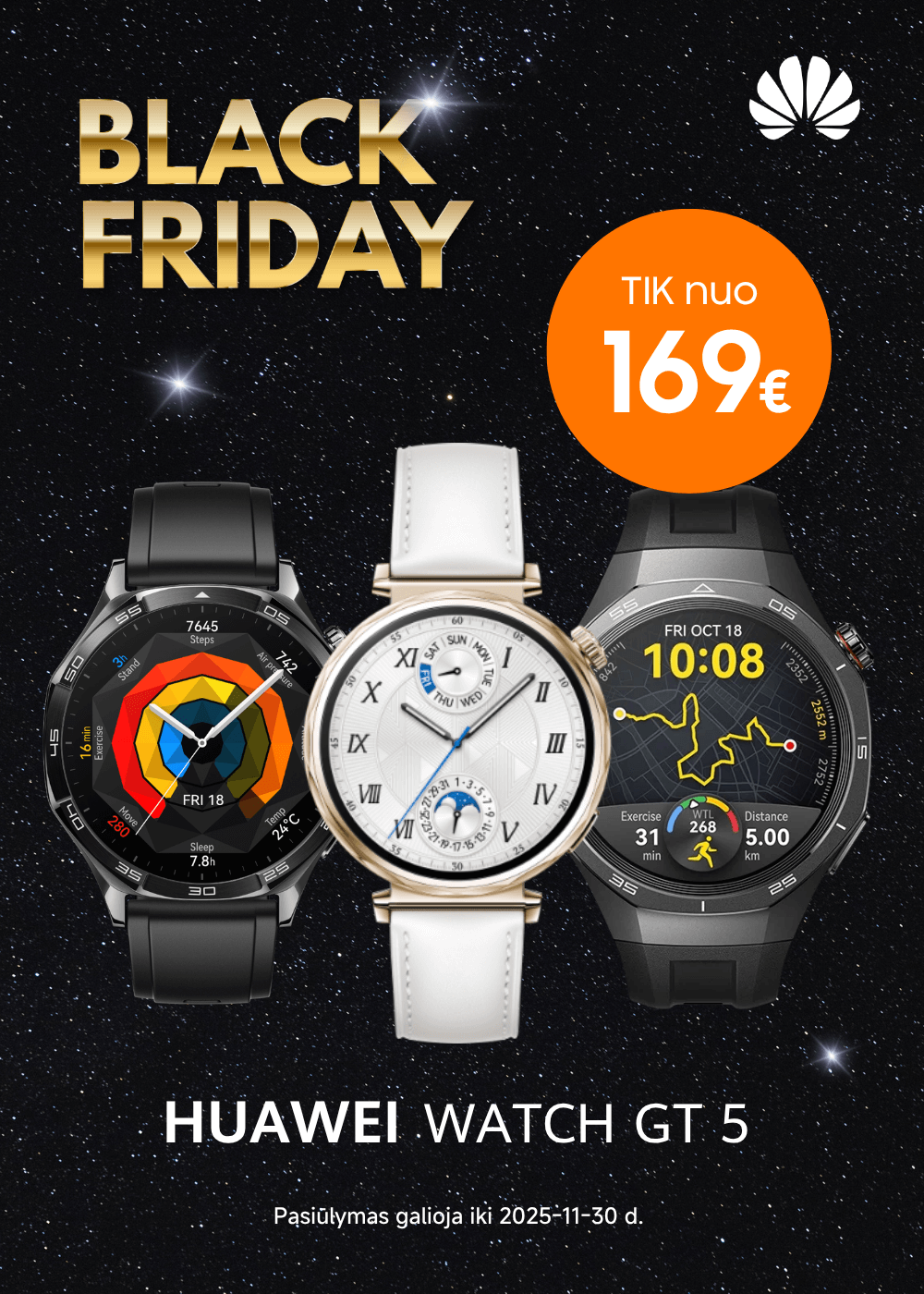 Huawei Watch GT 5 Black Friday akcija, Mobili prekyba