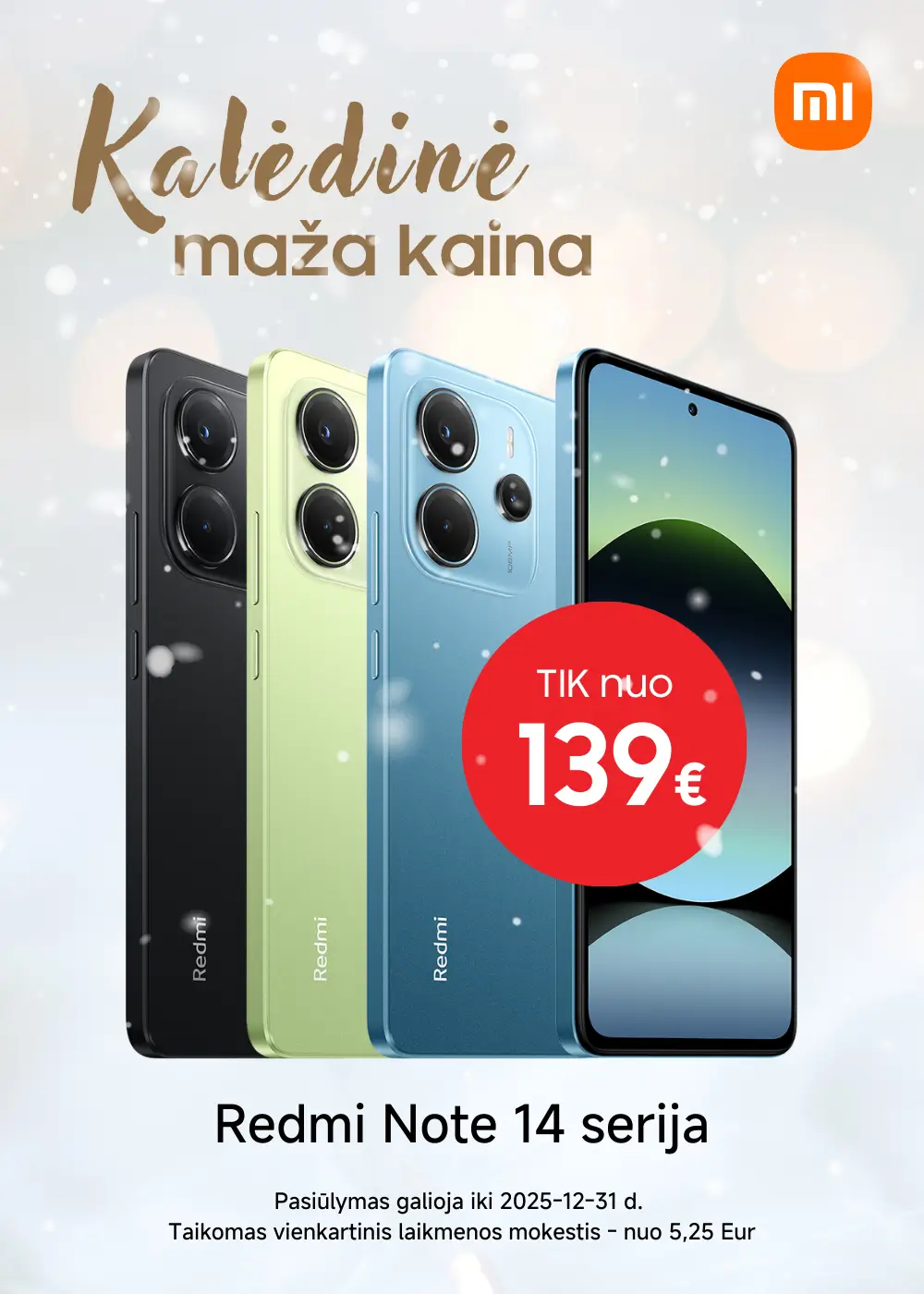 Xiaomi Redmi Note 14 serija, akcija, Mobili prekyba