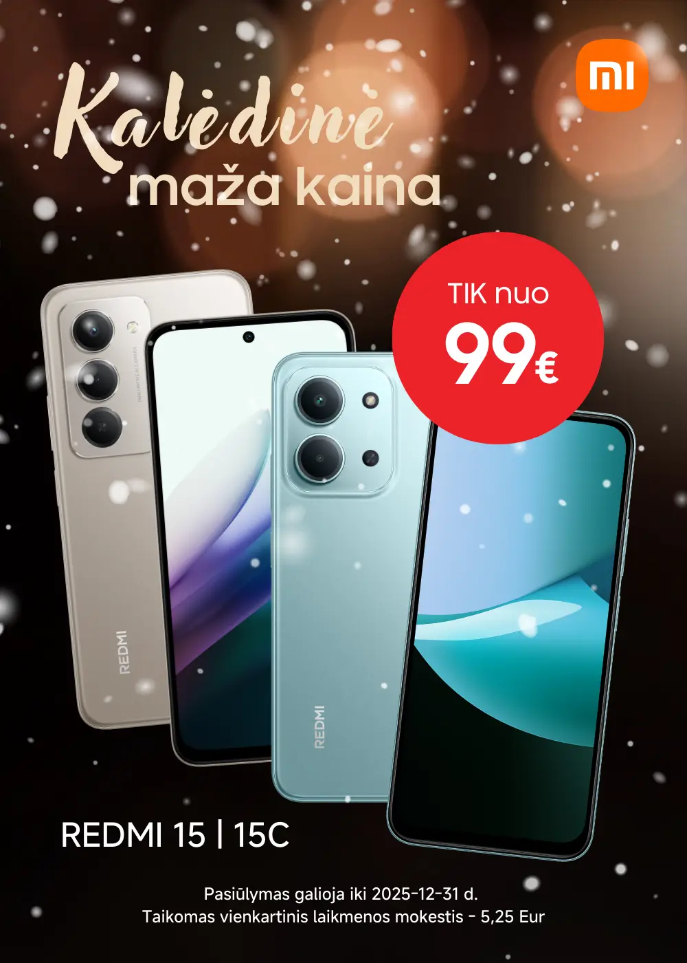 Redmi 15 ir Redmi 15C akcija, Mobili prekyba