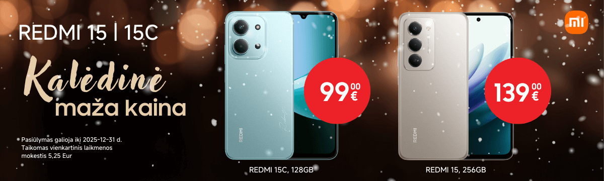 Redmi 15 ir Redmi 15C akcija, Mobili prekyba