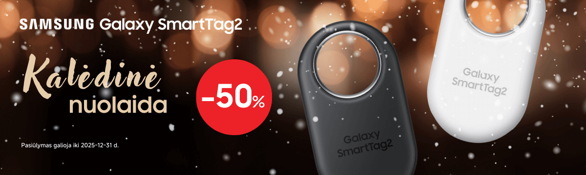 Samsung Galaxy SmartTag2 50% nuolaida, Mobili prekyba