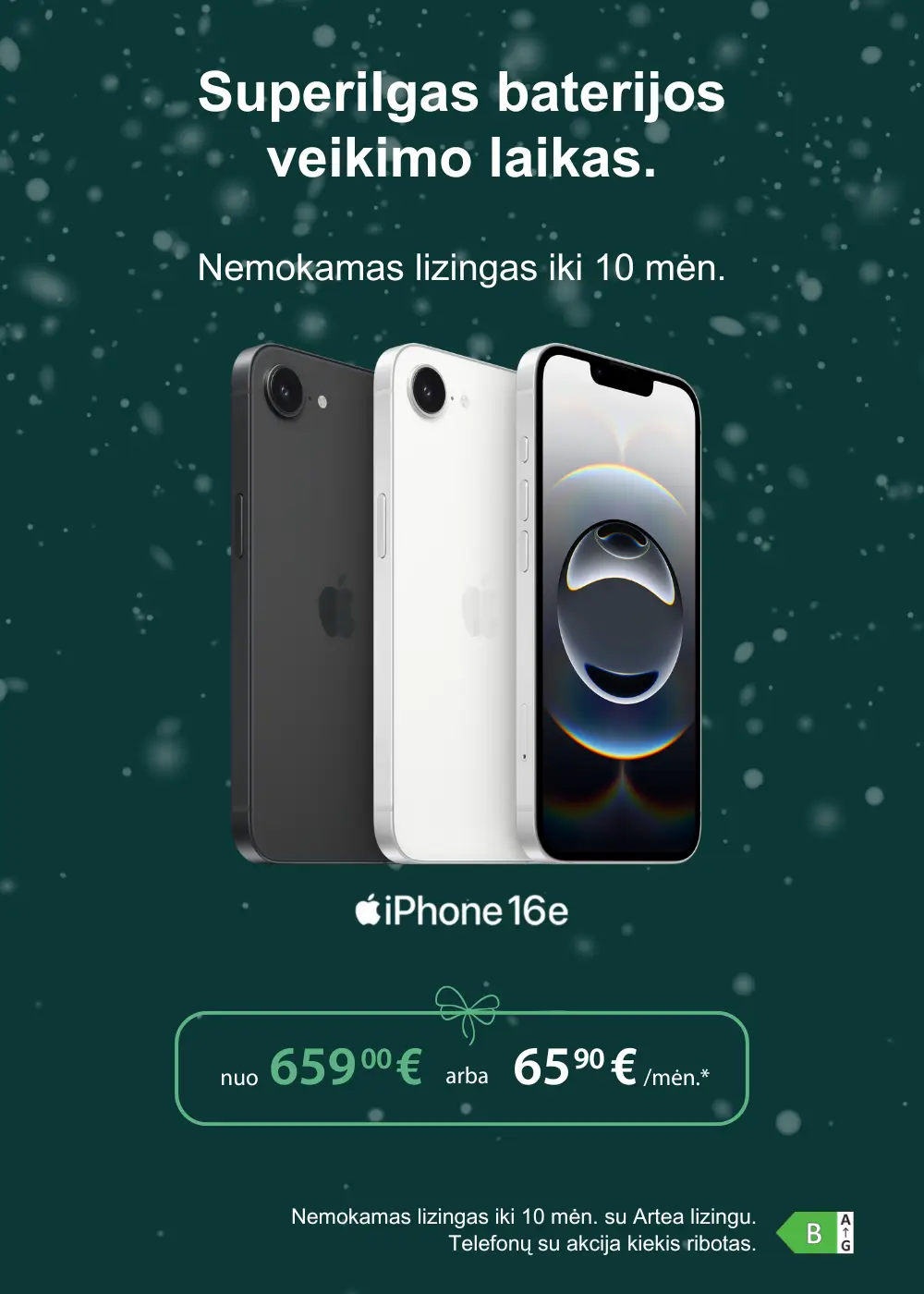 iPhone 16e Kaledine akcija, Mobili prekyba