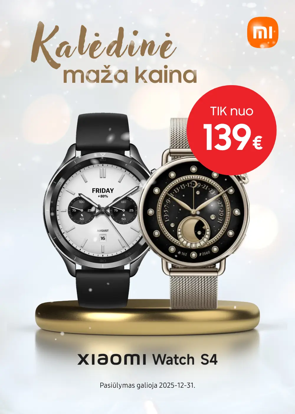 Xiaomi Watch S4 Kaledine akcija, Mobili prekyba