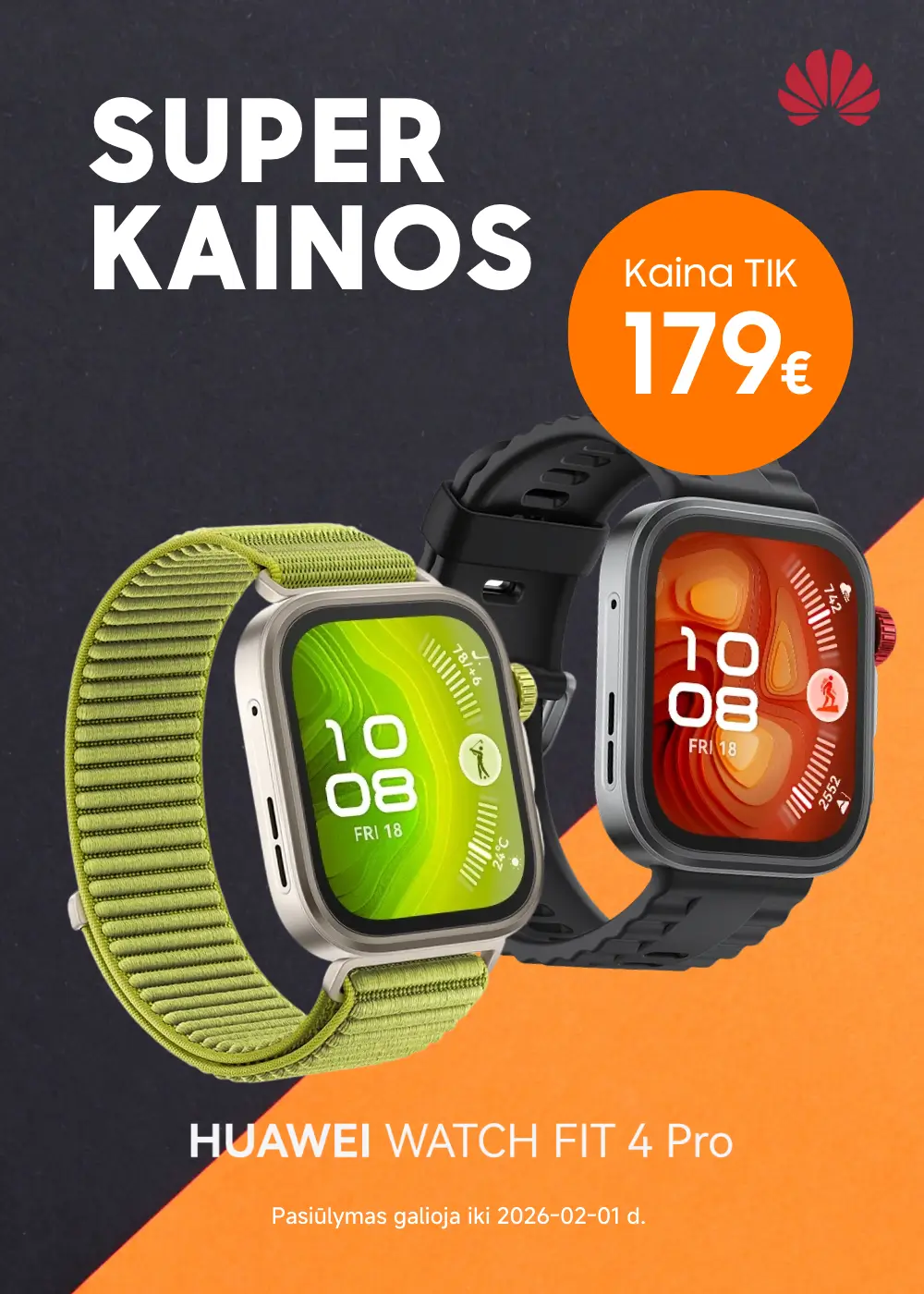 Huawei Watch Fit 4 Pro akcija, Mobili prekyba