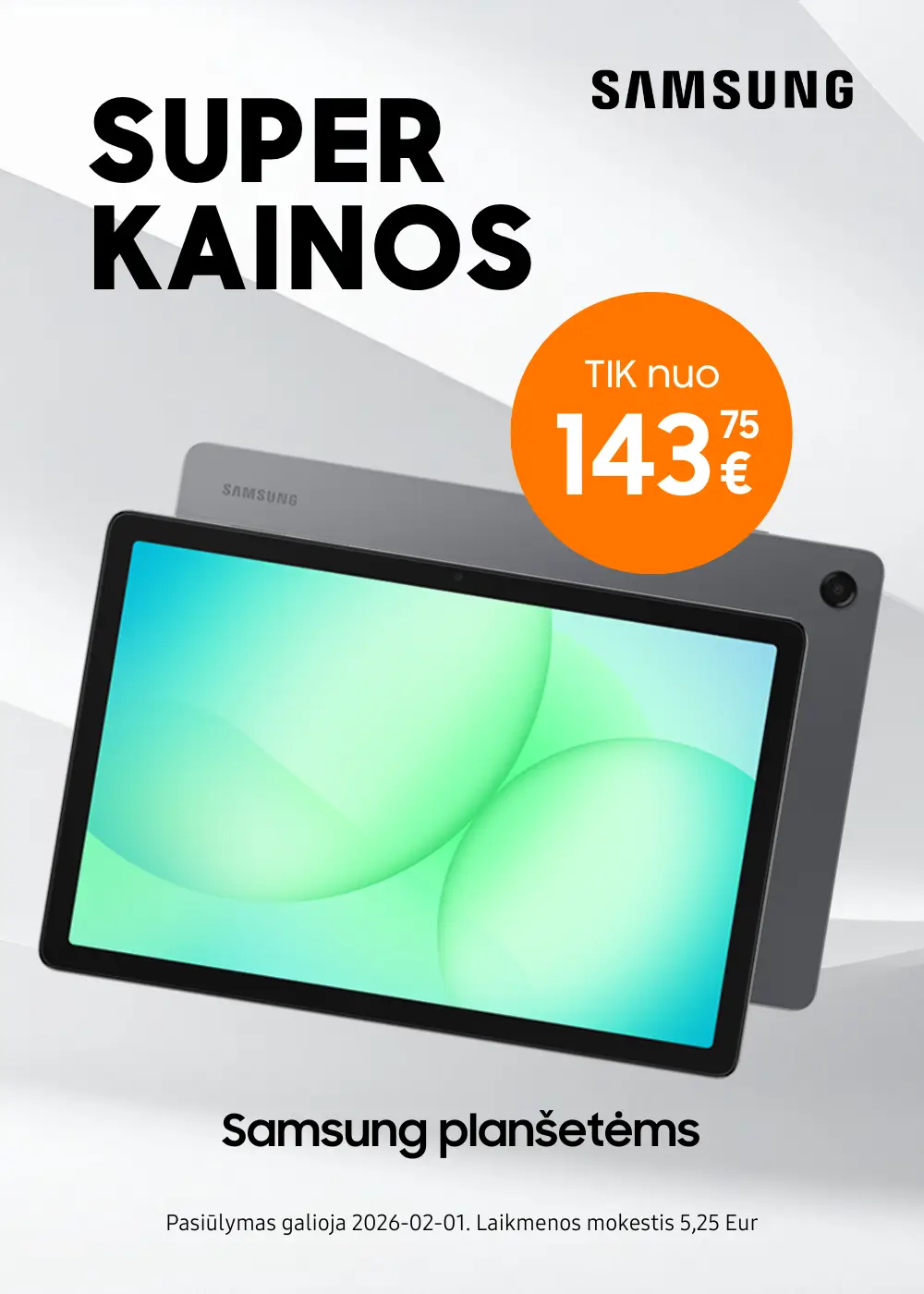 Samsung Galaxy Tab planšetės su akcija, Mobili prekyba